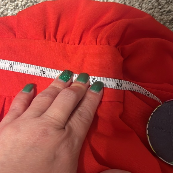 ASOS Romper Woman Size 4 Capris Cut Out Detail Orange - Picture 7 of 8